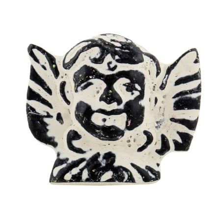 Cream Angel Distressed Iron Cabinet Knob